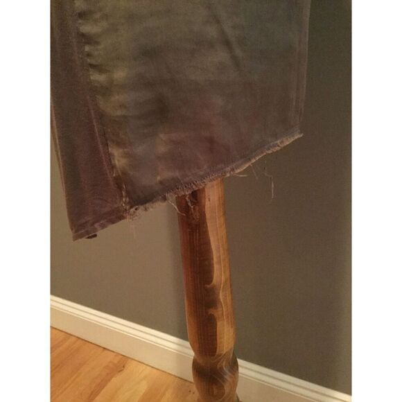 Helmut Lang tunic sleeveless silk top sz medium army green brown - Picture 4 of 9